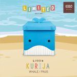 KUBO KIDS Kotak Penyimpanan Mainan Anak Ukuran 27x27x27 cm - Little Limited Edition Paus/Whale