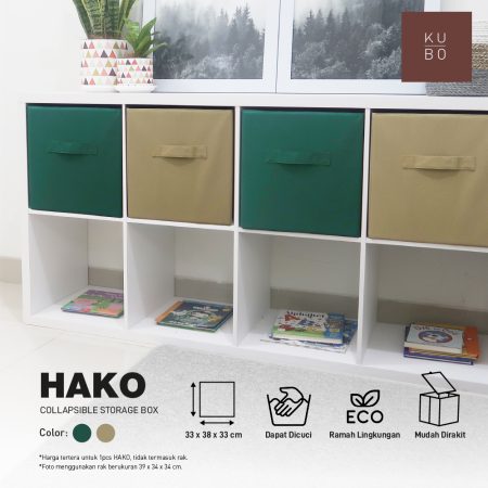 KUBO Kotak Penyimpanan Serbaguna Classic HAKO 33 x 38 x 33 Cm