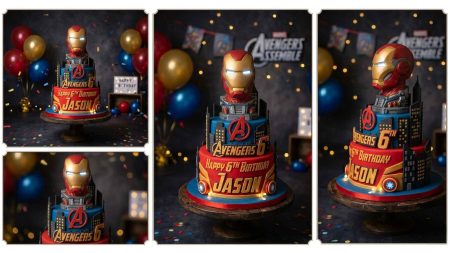 kue ulang tahun anak iron man