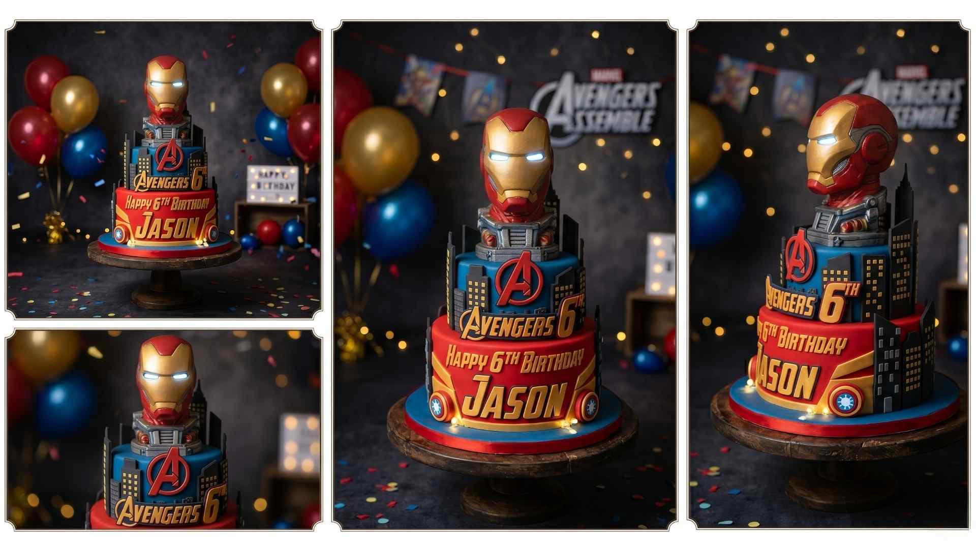 kue ulang tahun anak iron man