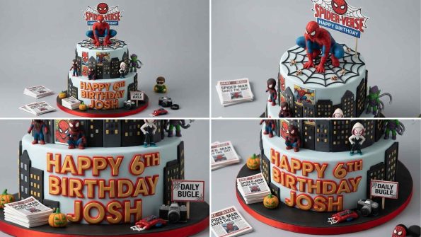 kue ulang tahun anak spiderman marvel